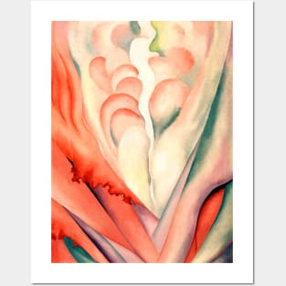 High Resolution Flower Abstraction by Georgia O'Keeffe Posters and Art
